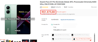 Oferta do POCO X7 Pro