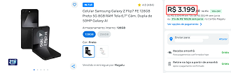 Oferta do Galaxy Z Flip7 FE