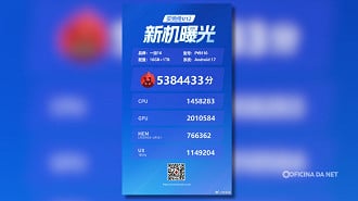 OnePlus 16 supera 5,3 milhões de pontos no AnTuTu