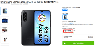 Oferta do Galaxy A17 5G