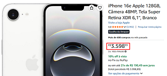 Oferta do iPhone 16e