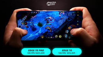 Jogamos LOL de celular com gráficos no médio e FPS em 120.