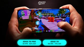 No Fortnite jogamos com tudo no mínimo e FPS em 120.