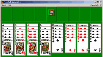 FreeCell no Windows 95