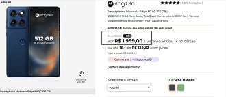 Oferta do Motorola Edge 60 de 512GB