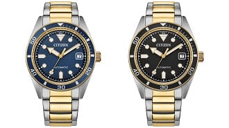 Citizen NJ0226-56E (preto) e NJ0224-51L (azul)