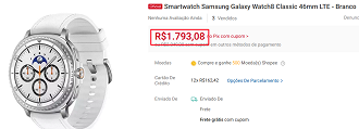 Oferta do Galaxy Watch 8 Classic