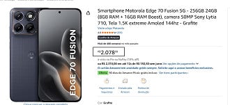Motorola Ede 70 Fusion em promoção