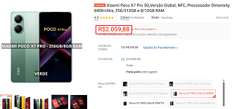 Oferta do POCO X7 Pro