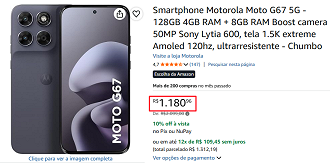 Oferta do Moto G67