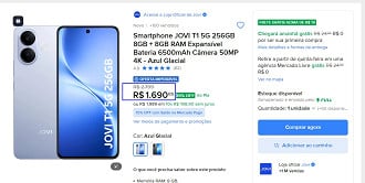 JOVI T1 em oferta no Magalu.