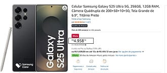 Promoção do Galaxy S25 Ultra