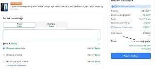 Promoção do Galaxy A17 de 256GB.