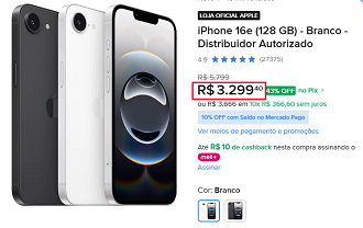Oferta do iPhone 16e