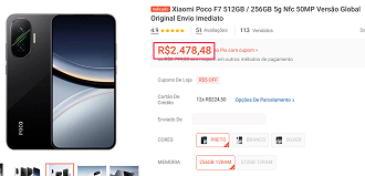 Oferta do POCO F7