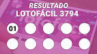 Resultado Lotofácil 3794: confira os números sorteados Resultado Lotofácil 3794: confira os números sorteados