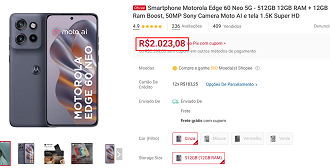 Oferta do Motorola Edge 60 Neo
