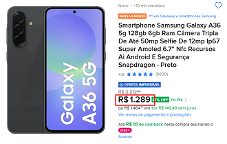 Oferta do Galaxy A36