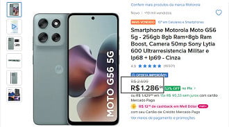 Motorola Moto G56 em promoção.