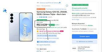 Oferta do Galaxy S25 de 256GB