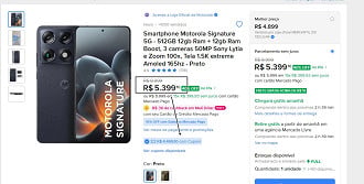 Oferta do Motorola Signature