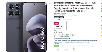 Promoção do Motorola Moto G67