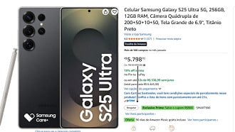 Oferta do Galaxy S25 Ultra