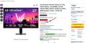 Oferta do monitor