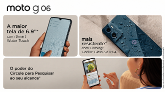 Promoção do Motorola Moto g06