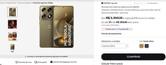 Motorola Signature de 256 Gb já está disponivel no site da Motorola