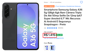 Oferta do Galaxy A36
