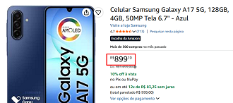 Oferta do Galaxy A17 5G