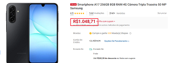 Oferta do Galaxy A17 4G
