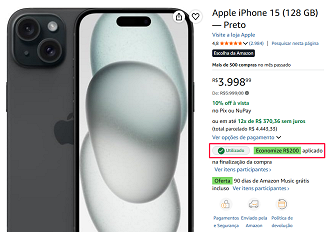 Oferta do iPhone 15