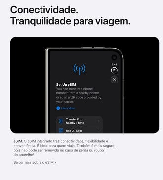 eSim é a única forma de ativar dados móveis no iPhone Duo