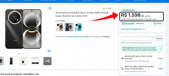 Nova 15 Max em oferta.