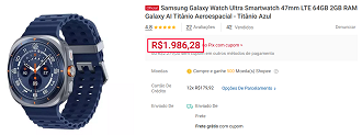 Oferta do Galaxy Watch Ultra 2025