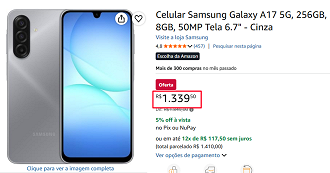 Oferta do Galaxy A17 5G