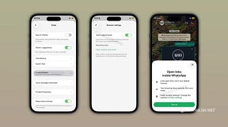 WhatsApp quer abrir qualquer link dentro das conversas. Imagem: WABetaInfo/Reprodução