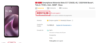 Oferta do Moto G17