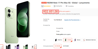 Oferta do Redmi Note 17 Pro Max