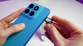 Gaveta com segundo slot híbrido para chip ou cartão de memória