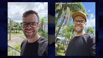 Selfies com a câmera frontal de 32 MP
