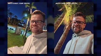 Selfies noturnas com o Moto G Max