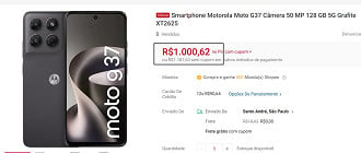 Oferta do Motorola Moto G37