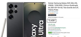 Promoção do Galaxy S25 Ultra