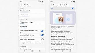 Samsung leva compatibilidade com AirDrop ao Galaxy A56.