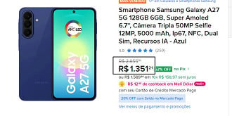Promoção do Galaxy A27