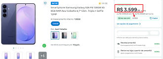 Promoção do Galaxy S26 FE
