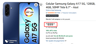 Oferta do Galaxy A17 5G